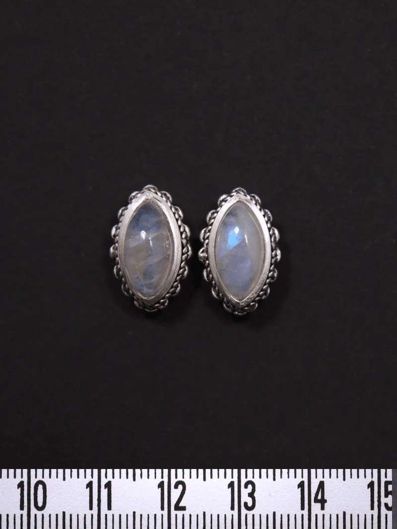 2 Pierres marquises serties de laiton argenté - Image 7