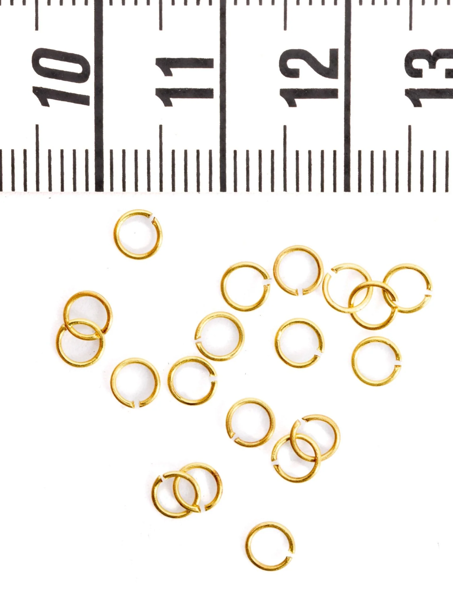 20 anneaux 4mm en laiton - Image 2