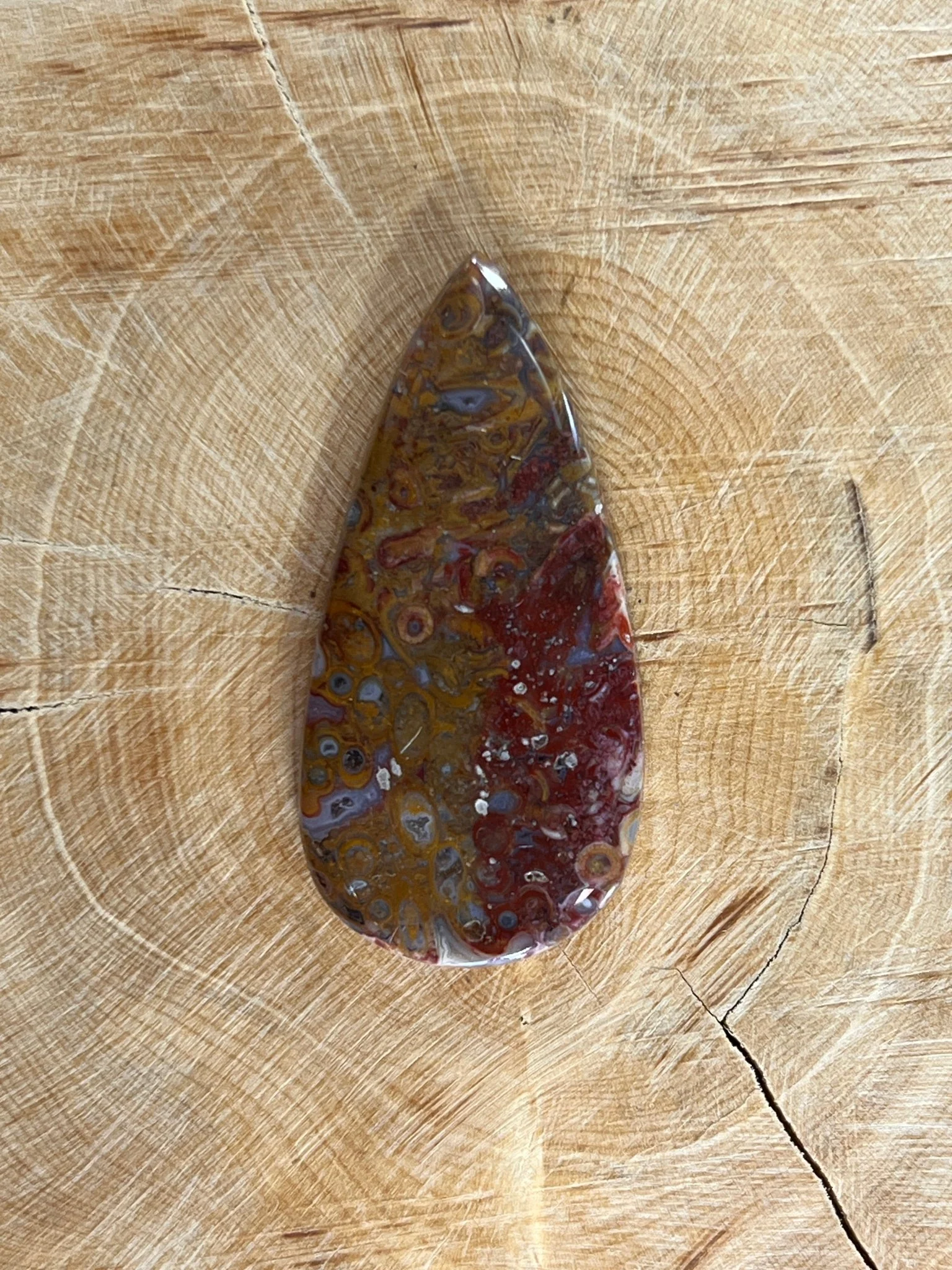 Agate Plume n°5 ( 4,2cm x 2,1cm)