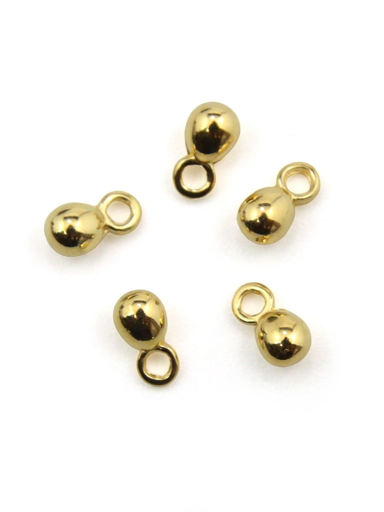 Pendentif goutte en zamak 4 mm – Lot de 5 - Image 3