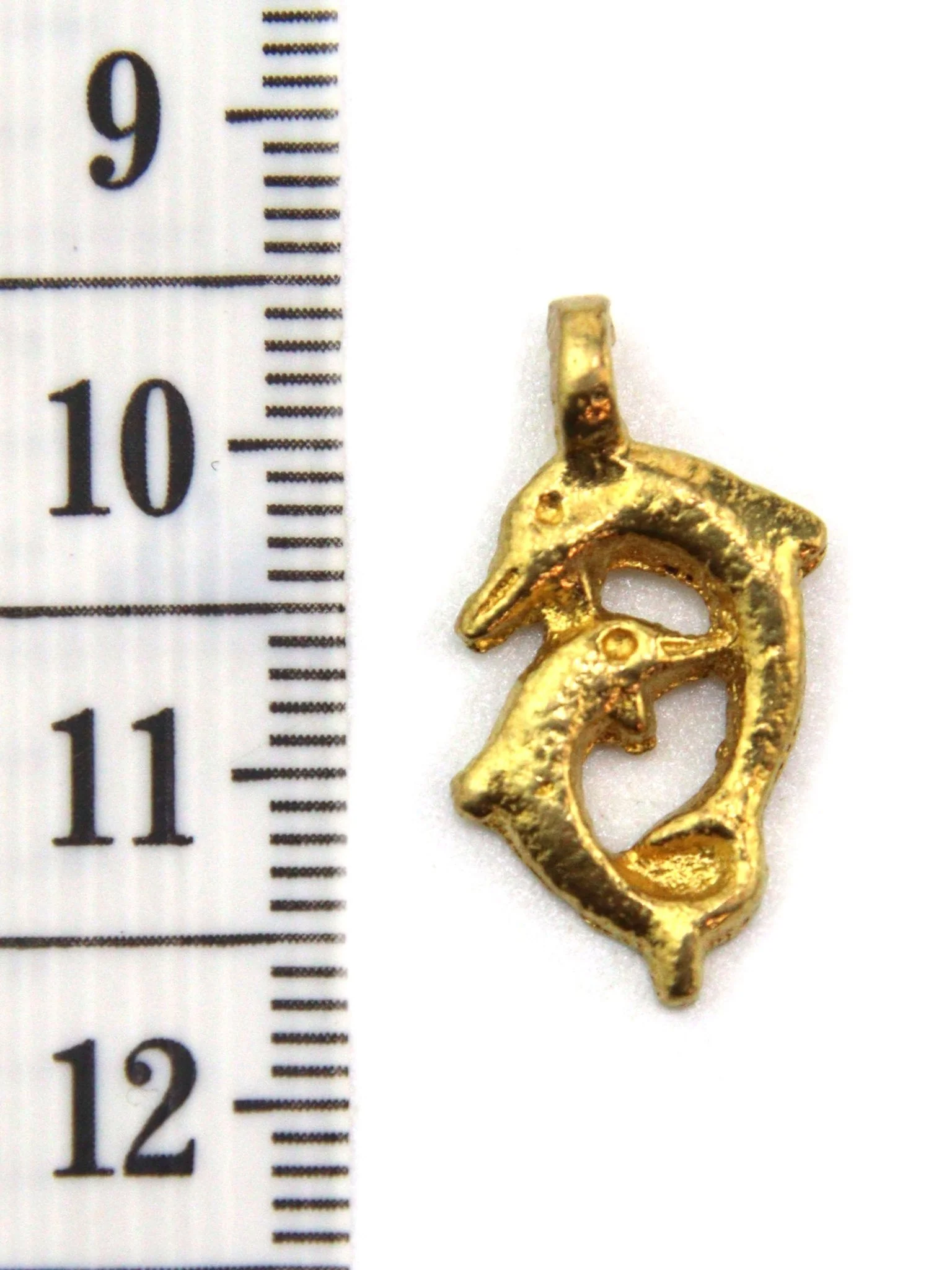 Charm dauphin indien laiton 22 mm - Image 2