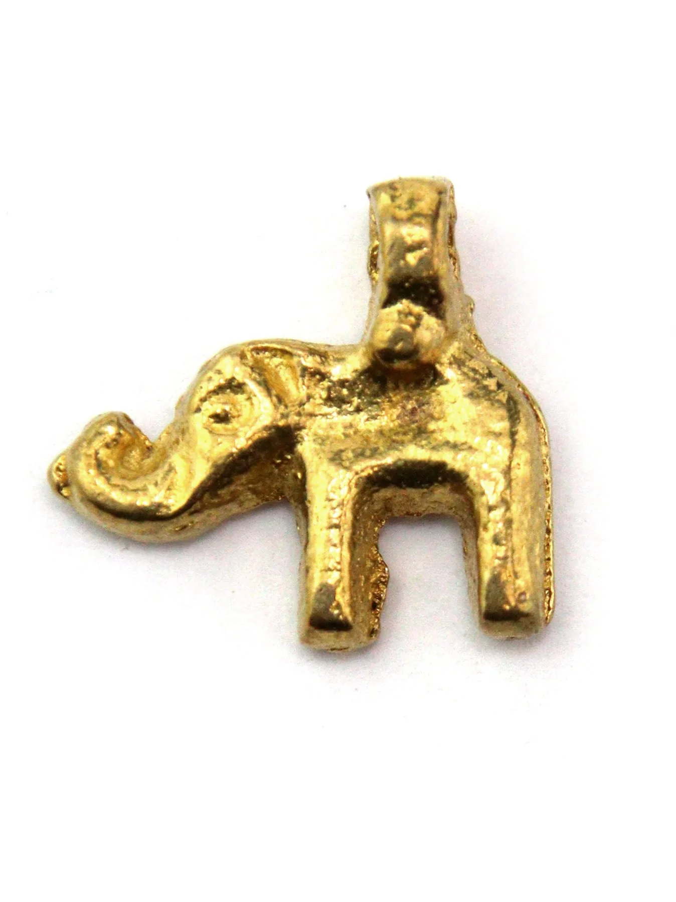 Charm éléphant indien laiton 12 mm