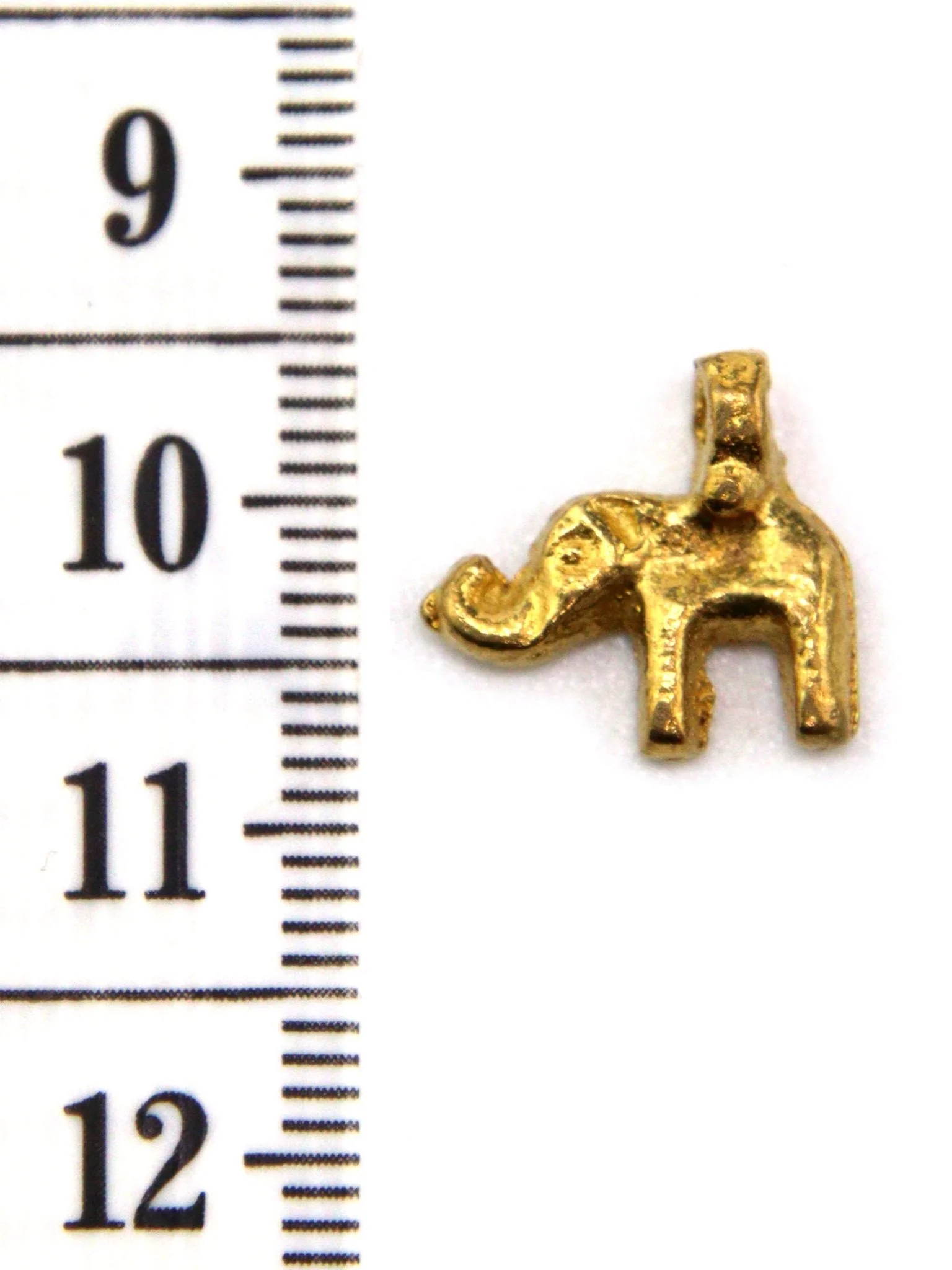 Charm éléphant indien laiton 12 mm - Image 2