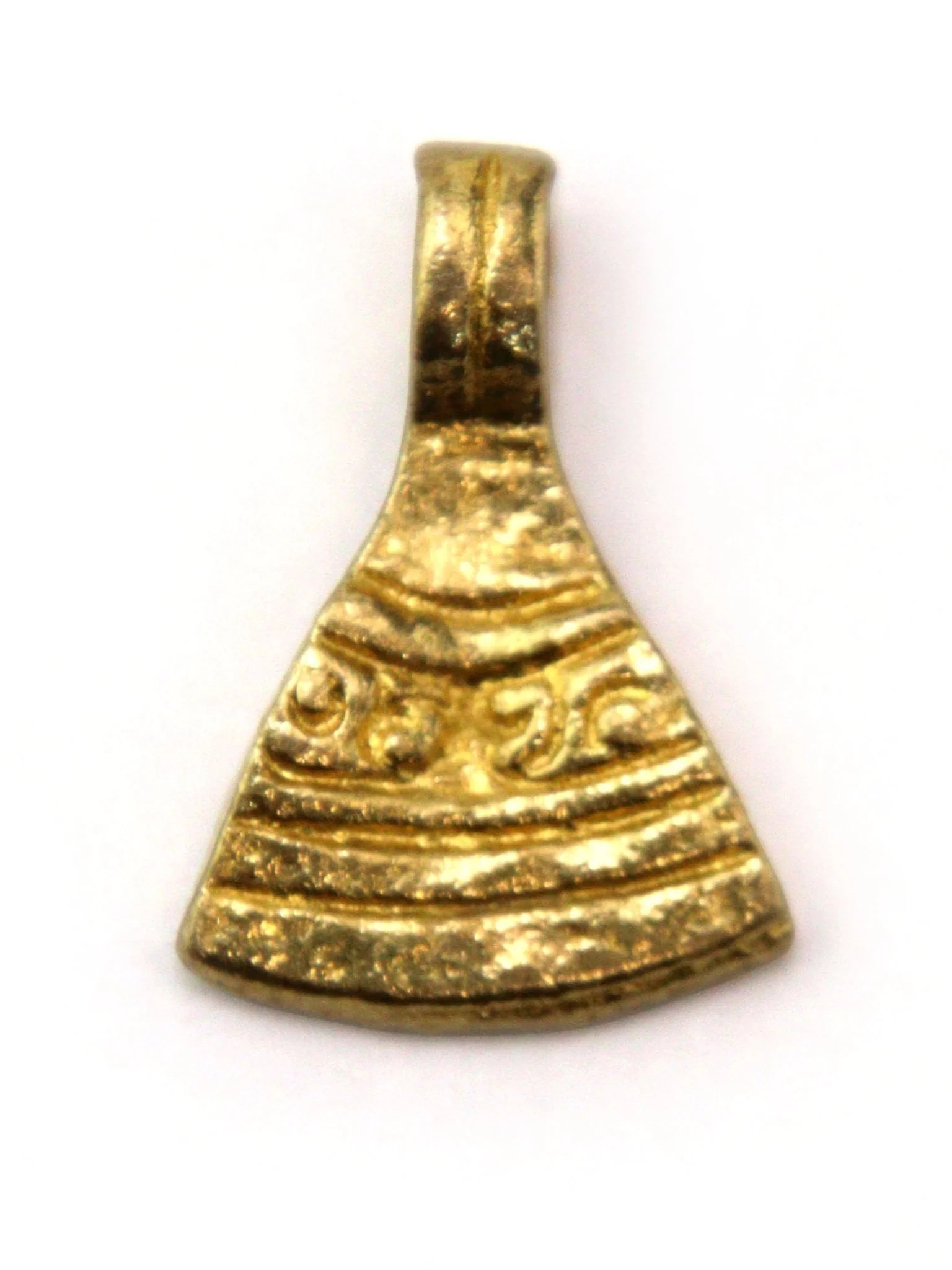 Charm éventail indien laiton 20 mm