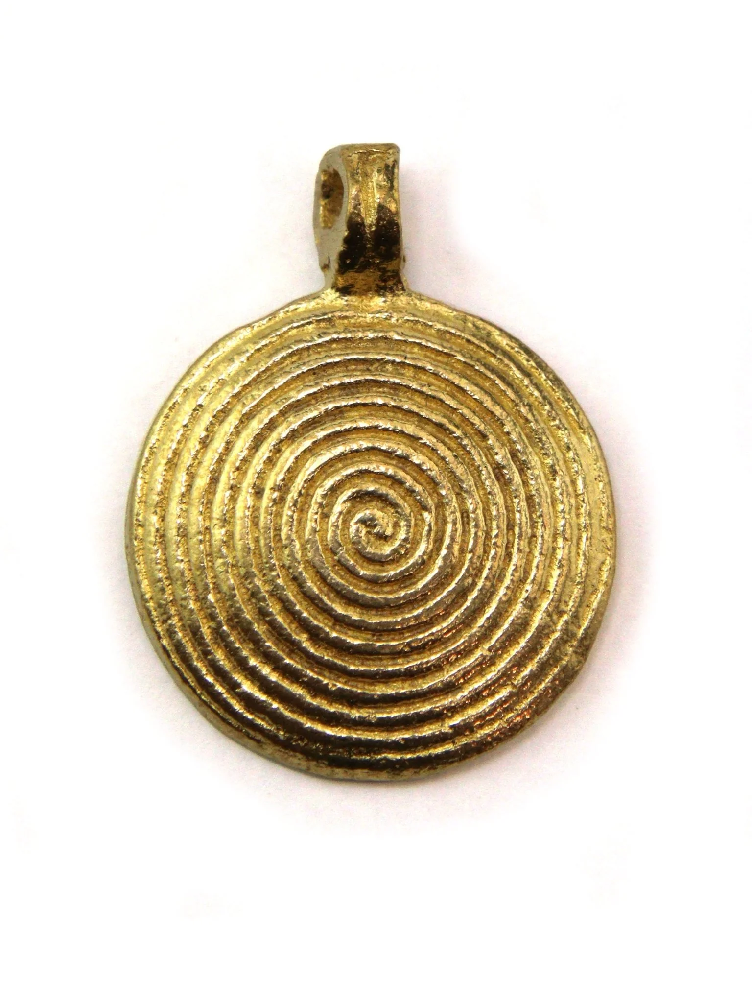 Charm pendentif rond indien laiton 30 mm