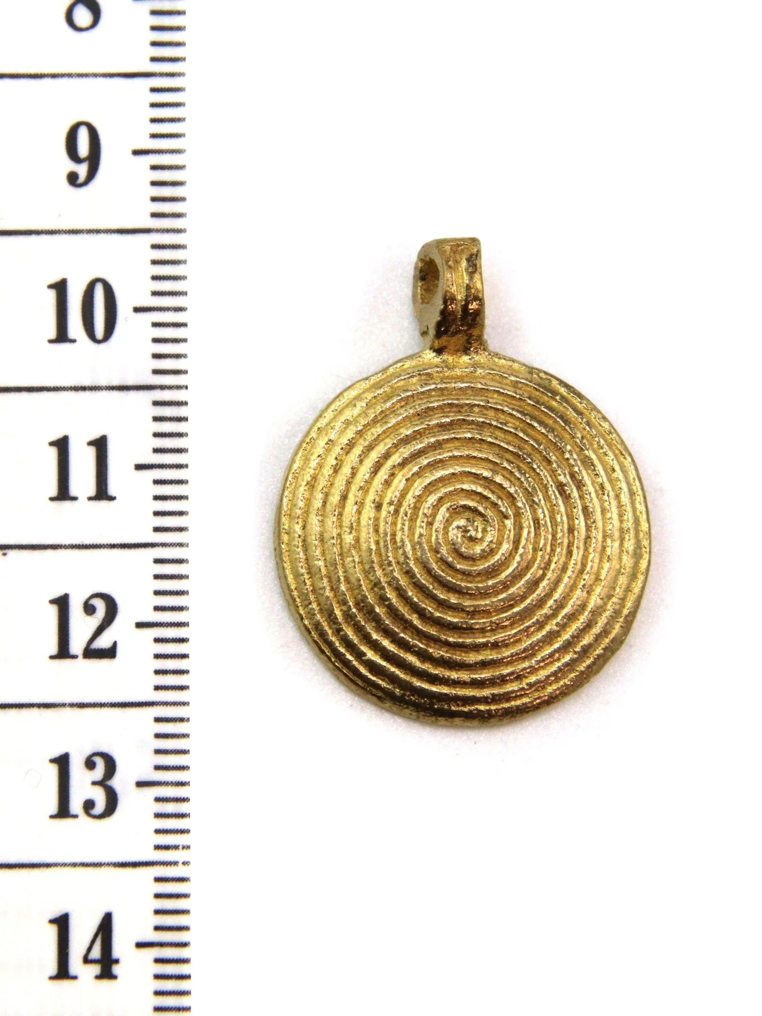 Charm pendentif rond indien laiton 30 mm - Image 2