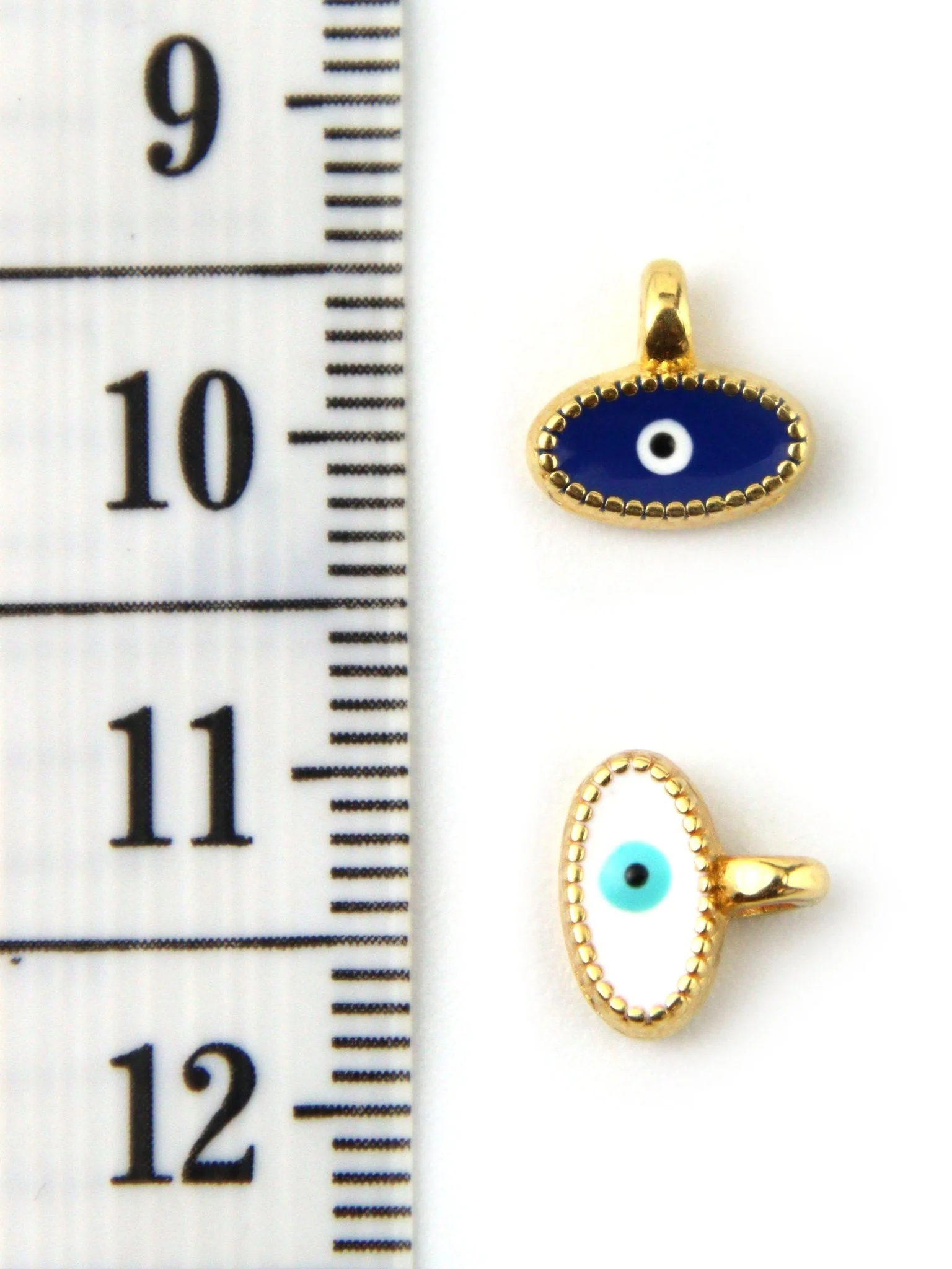 Charm oeil ovale zamak 8 mm - Image 2