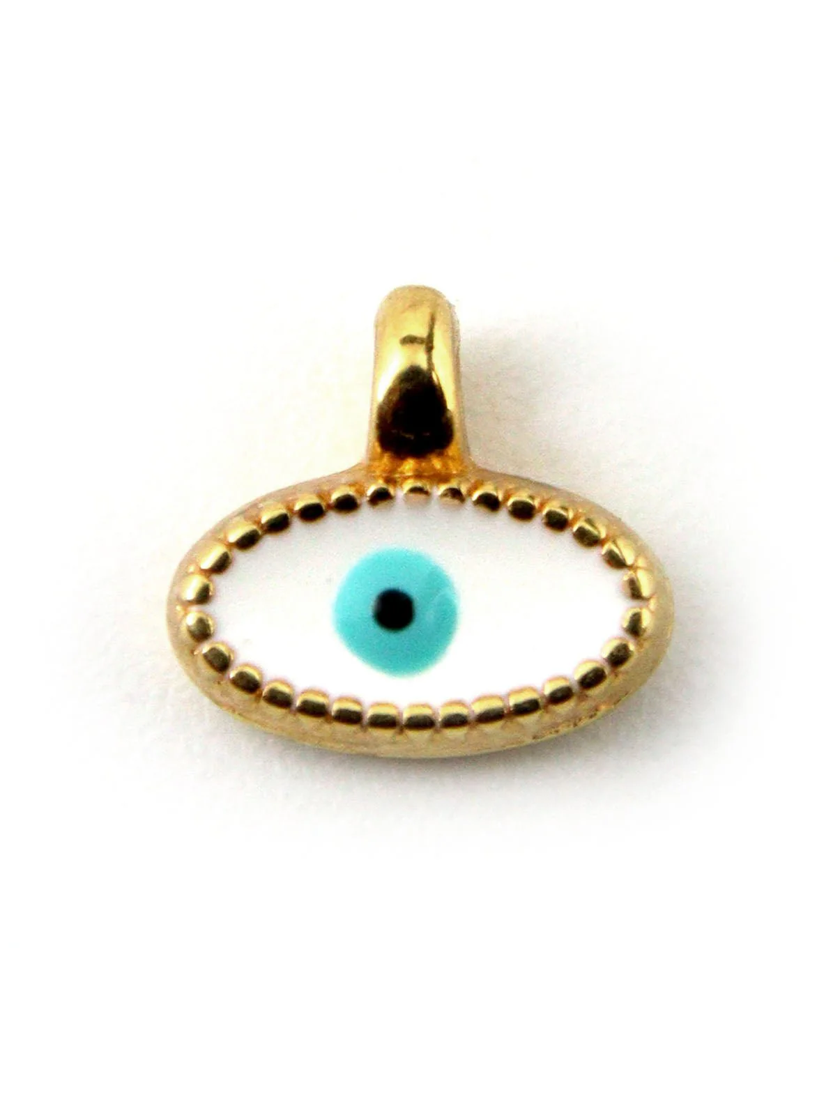 Charm oeil ovale zamak 8 mm - Image 4