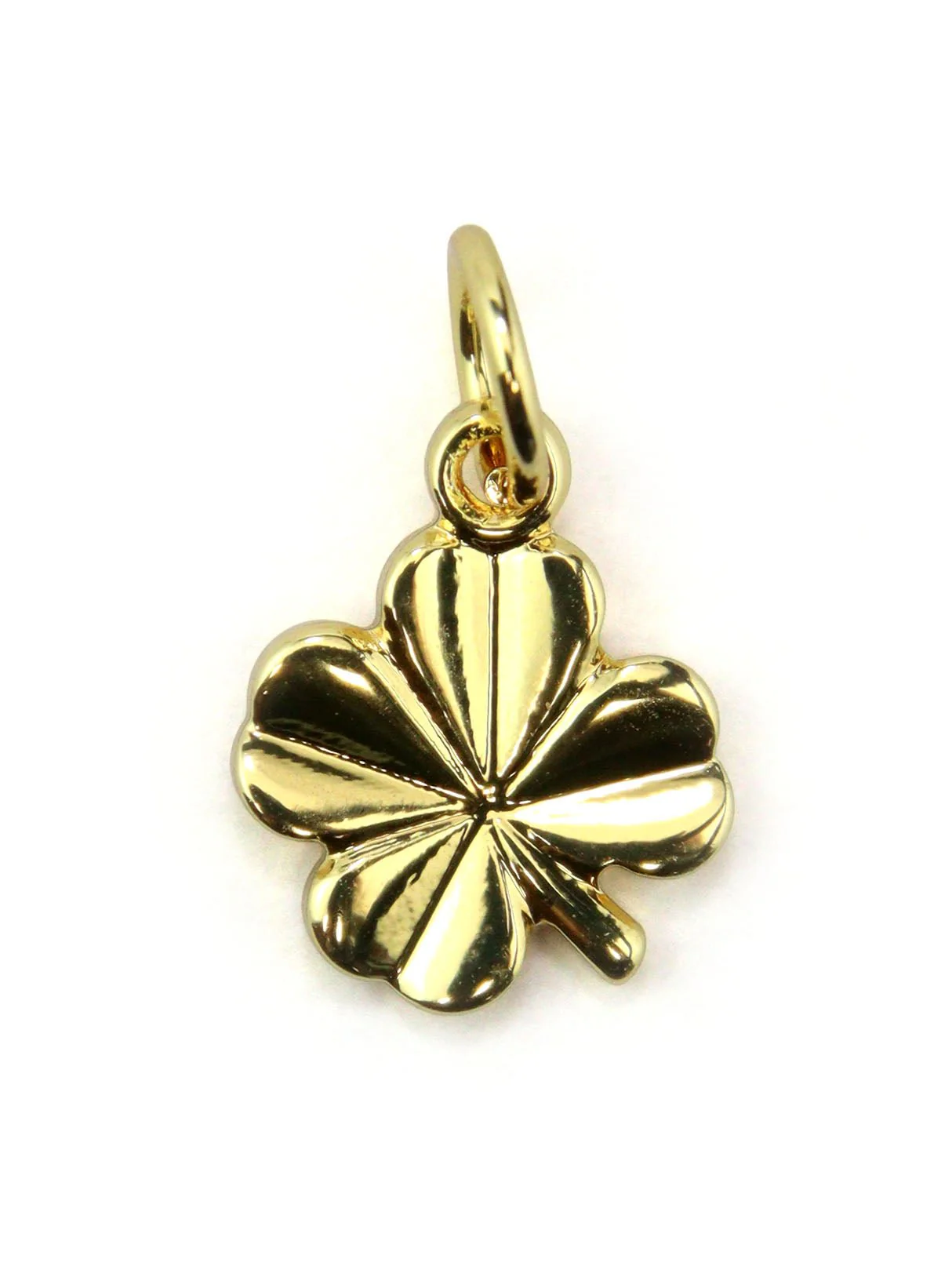 Charm trèfle laiton 11 mm - Image 3