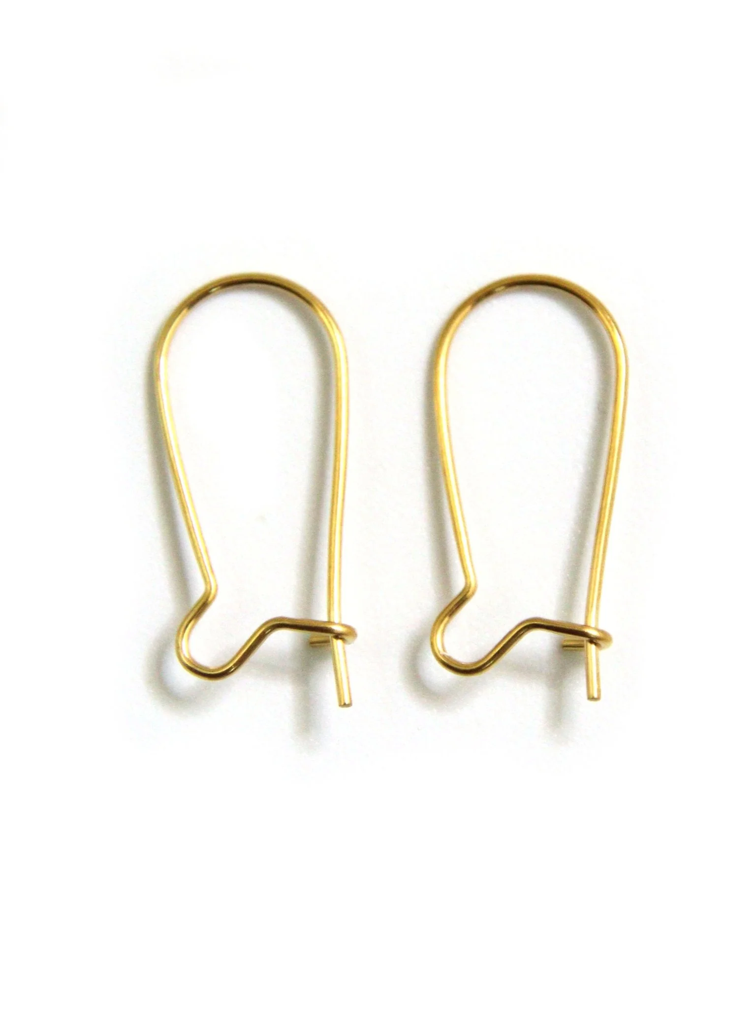 Dormeuses couleur or - Acier plaqué or 18K