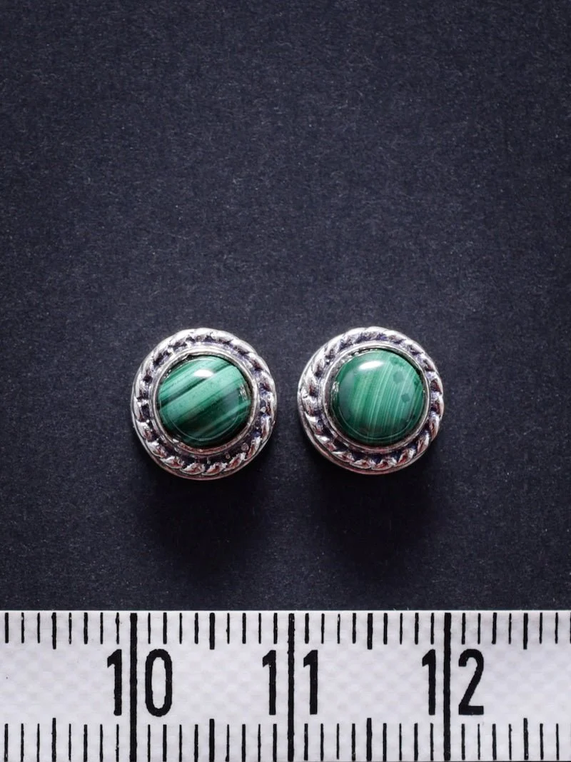 2 Pierres serties de laiton argenté de 9 mm - Image 5