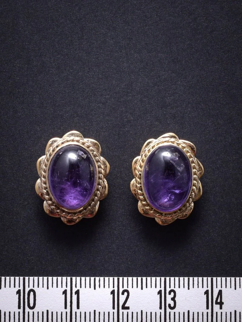 2 Pierres serties de laiton "fleur" de 17 mm - Image 5
