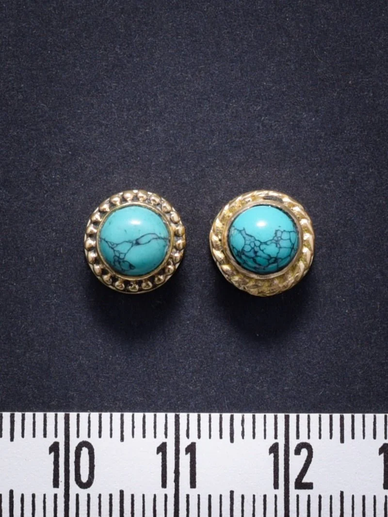 2 Pierres serties de laiton de 9 mm - Image 13