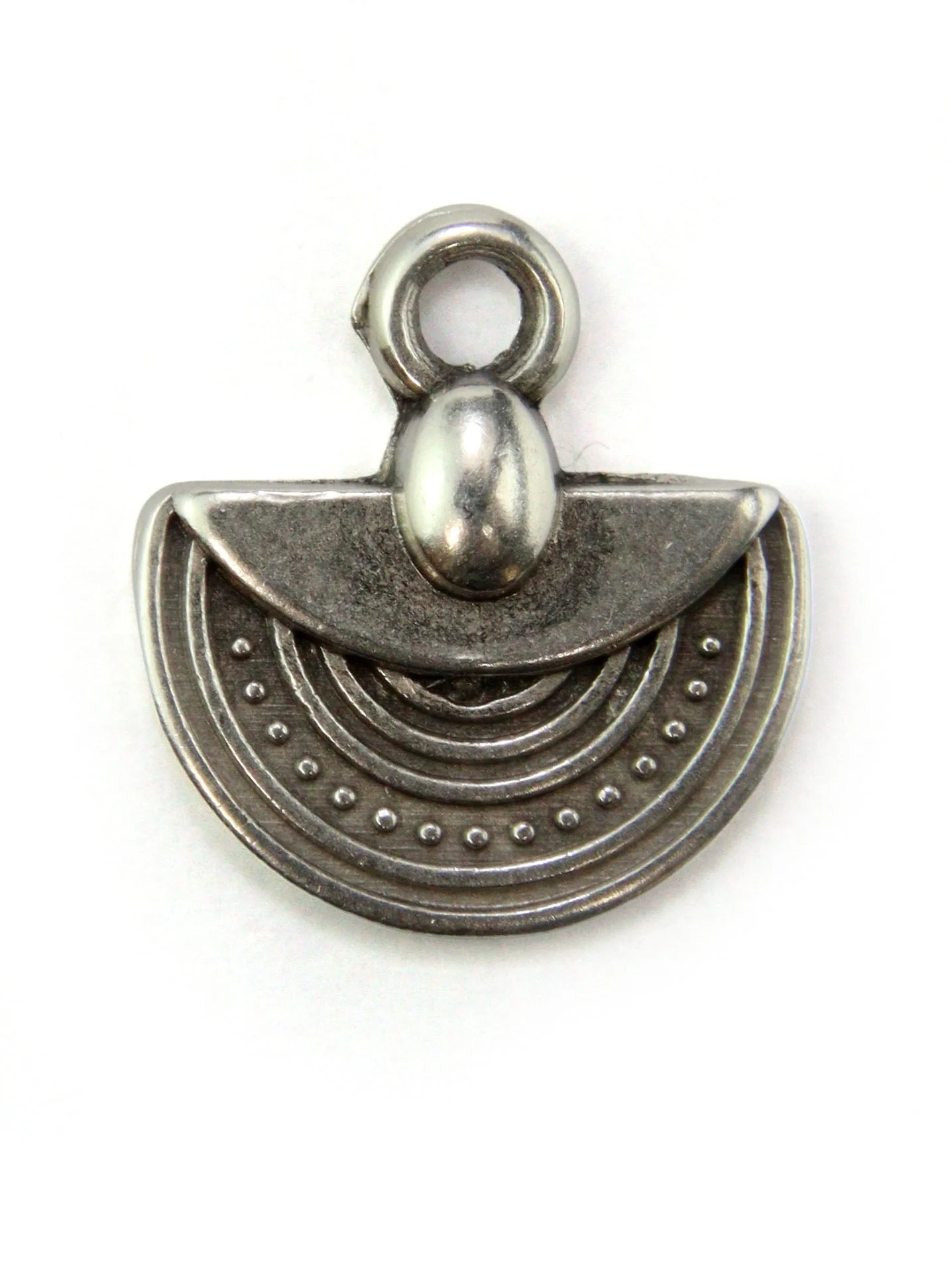 Pendentif bohème demi-cercle zamak 12 mm - Image 3