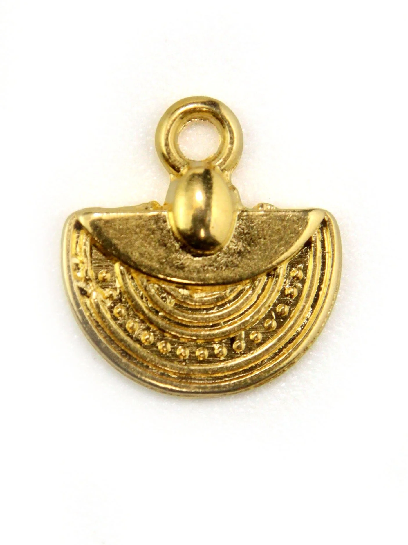 Pendentif bohème demi-cercle zamak 12 mm - Image 4