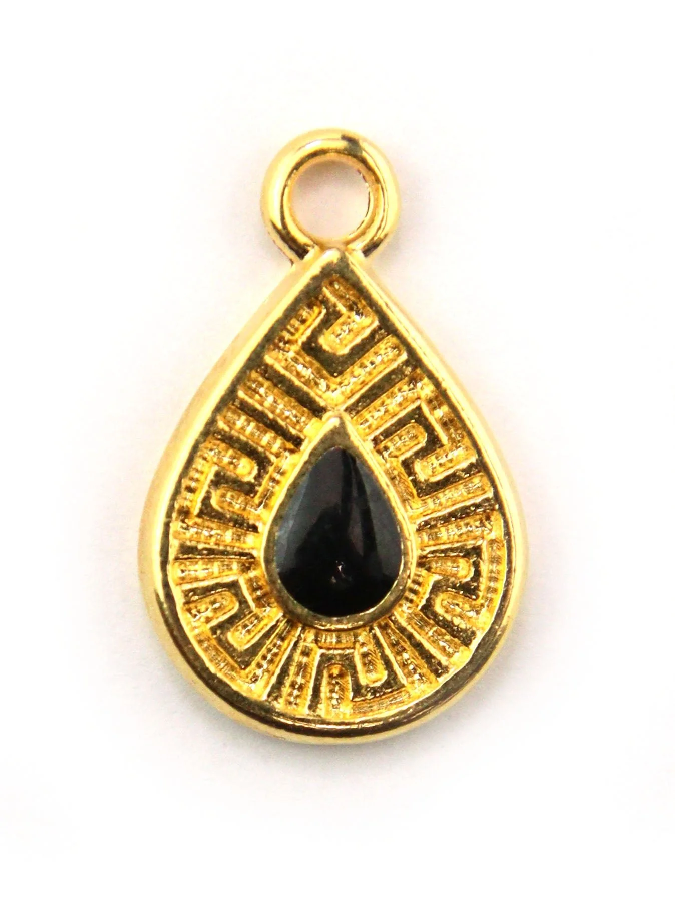 Pendentif goutte méandre zamak 13 mm - Image 4