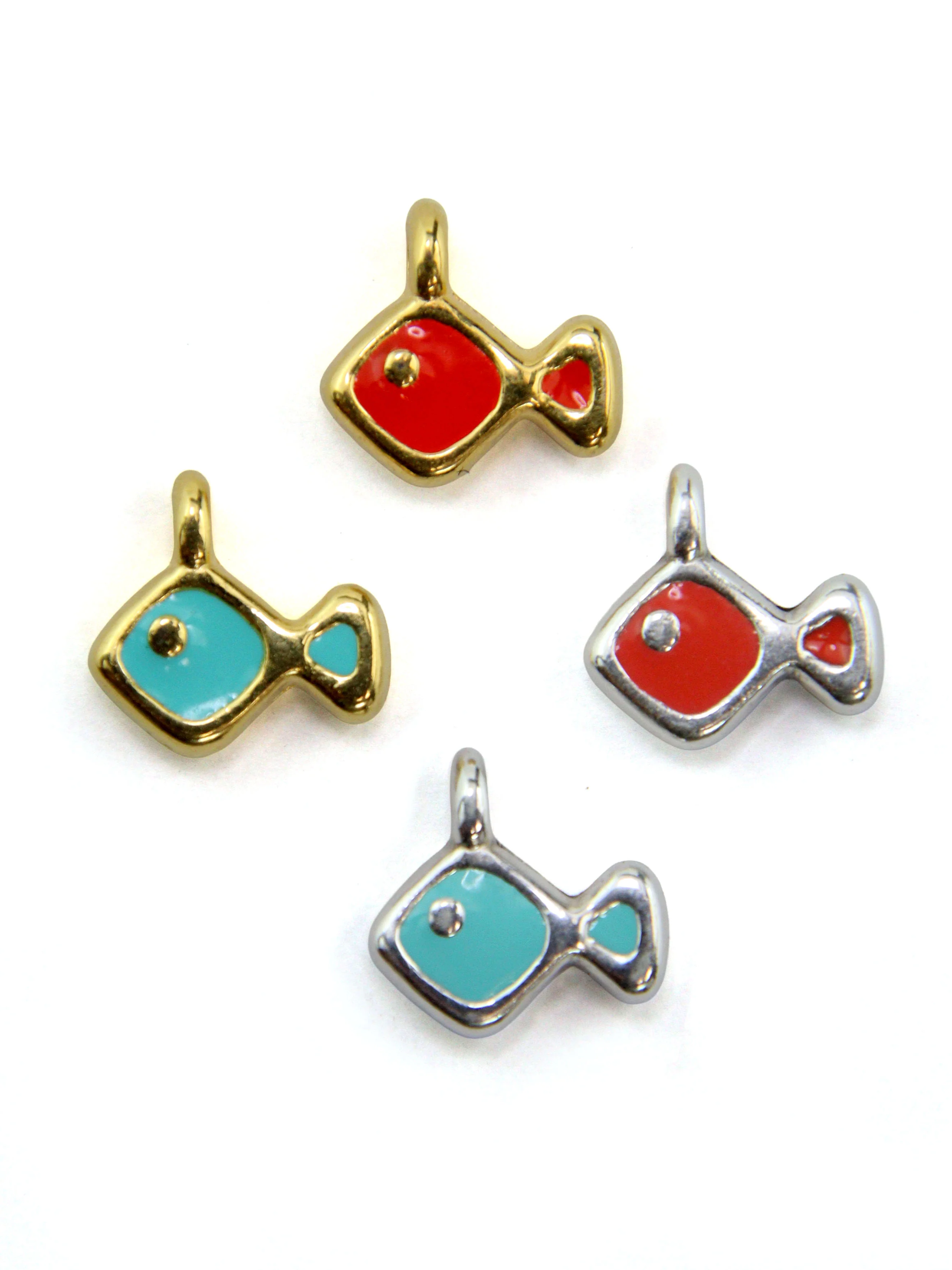 Pendentif petit poisson en zamak émaillé - Image 5