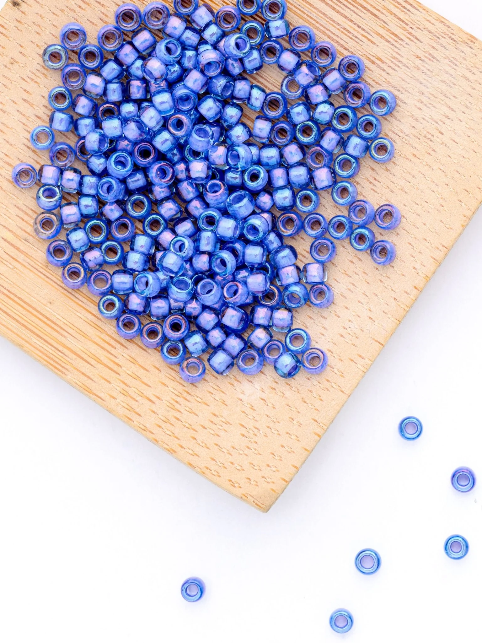 Perles de rocailles - Bleu Violacé - Image 2