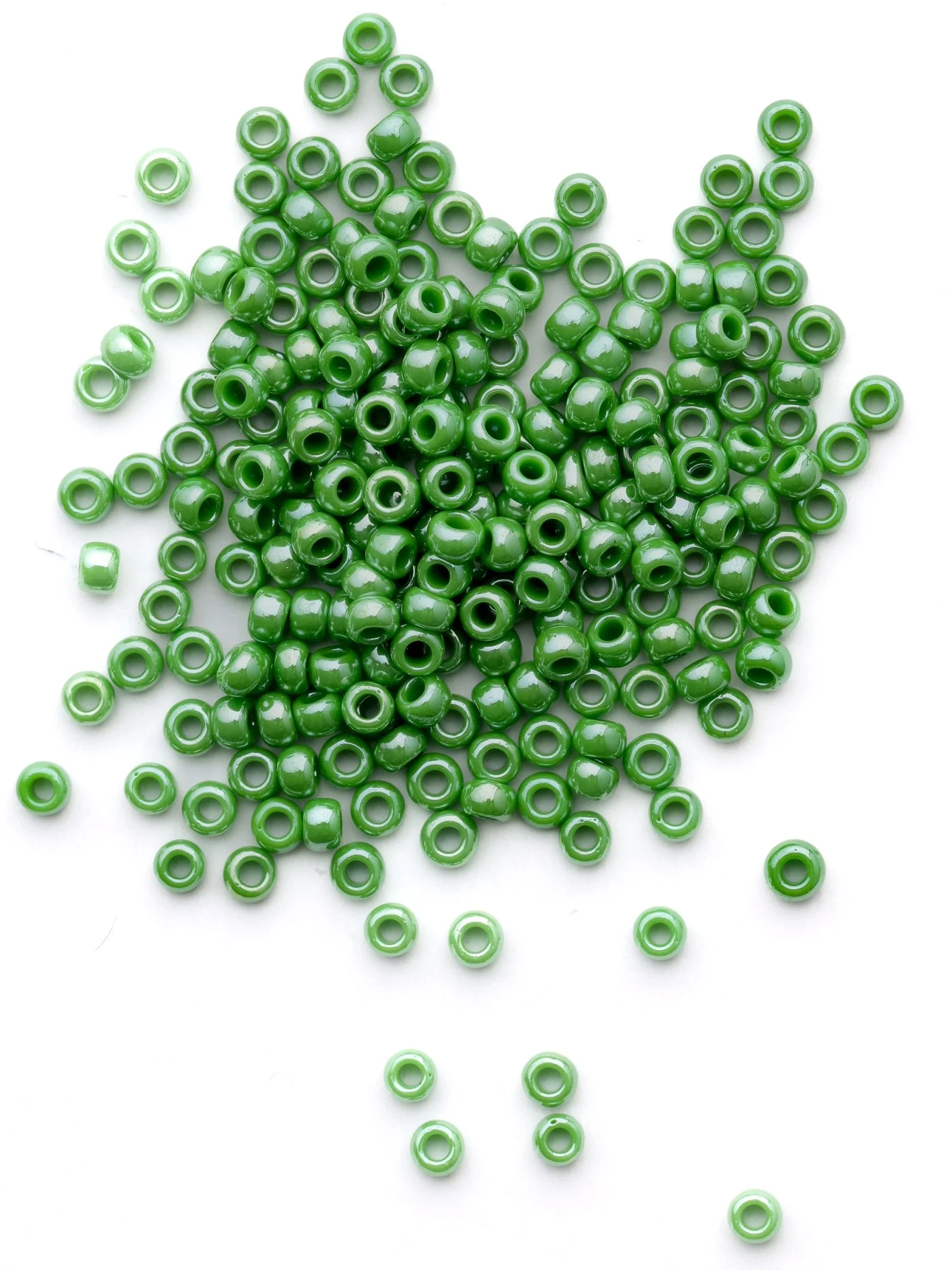 Perles de rocailles - Vert pomme