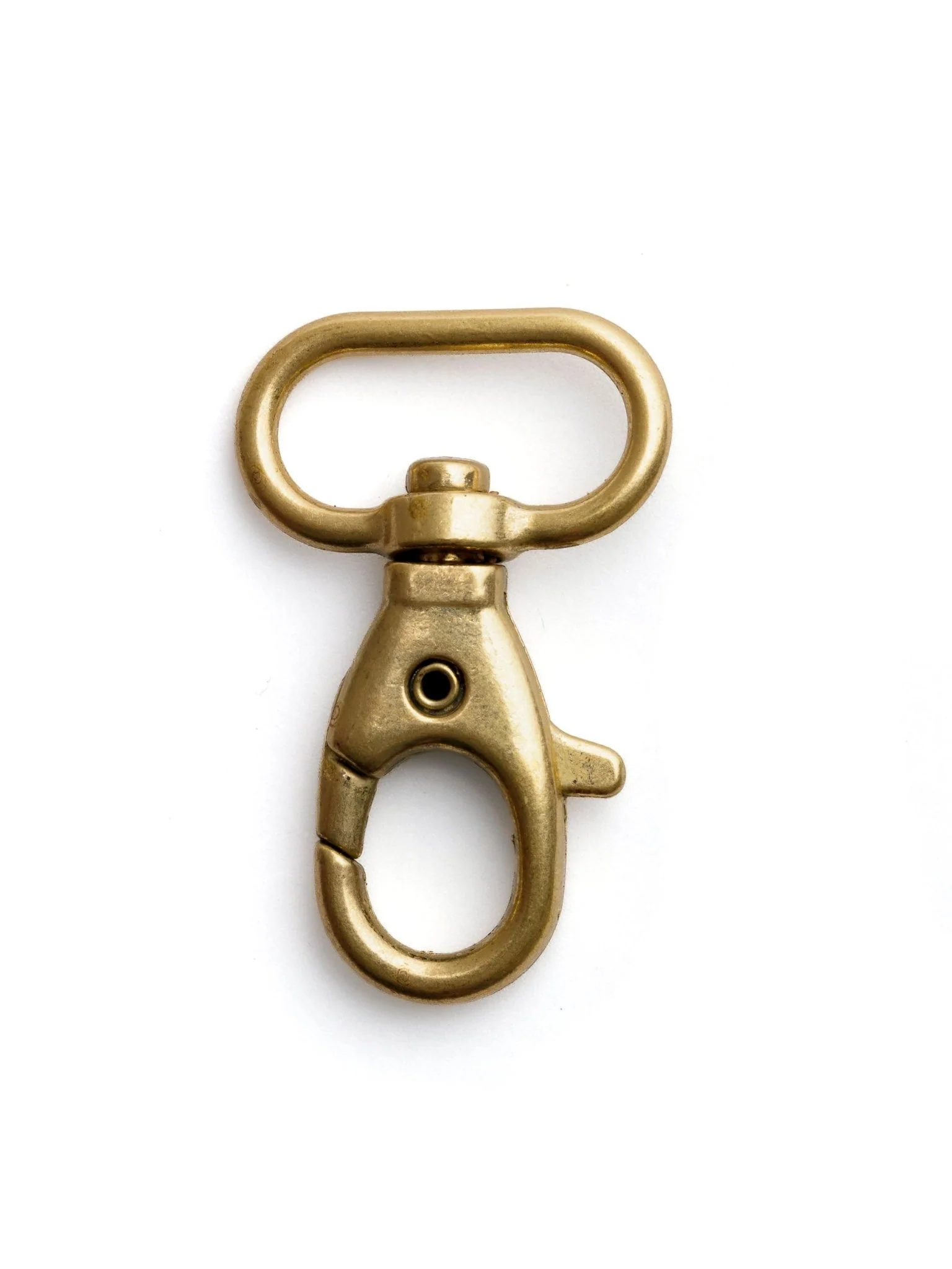 Porte-clé bélière tournante en laiton vernis