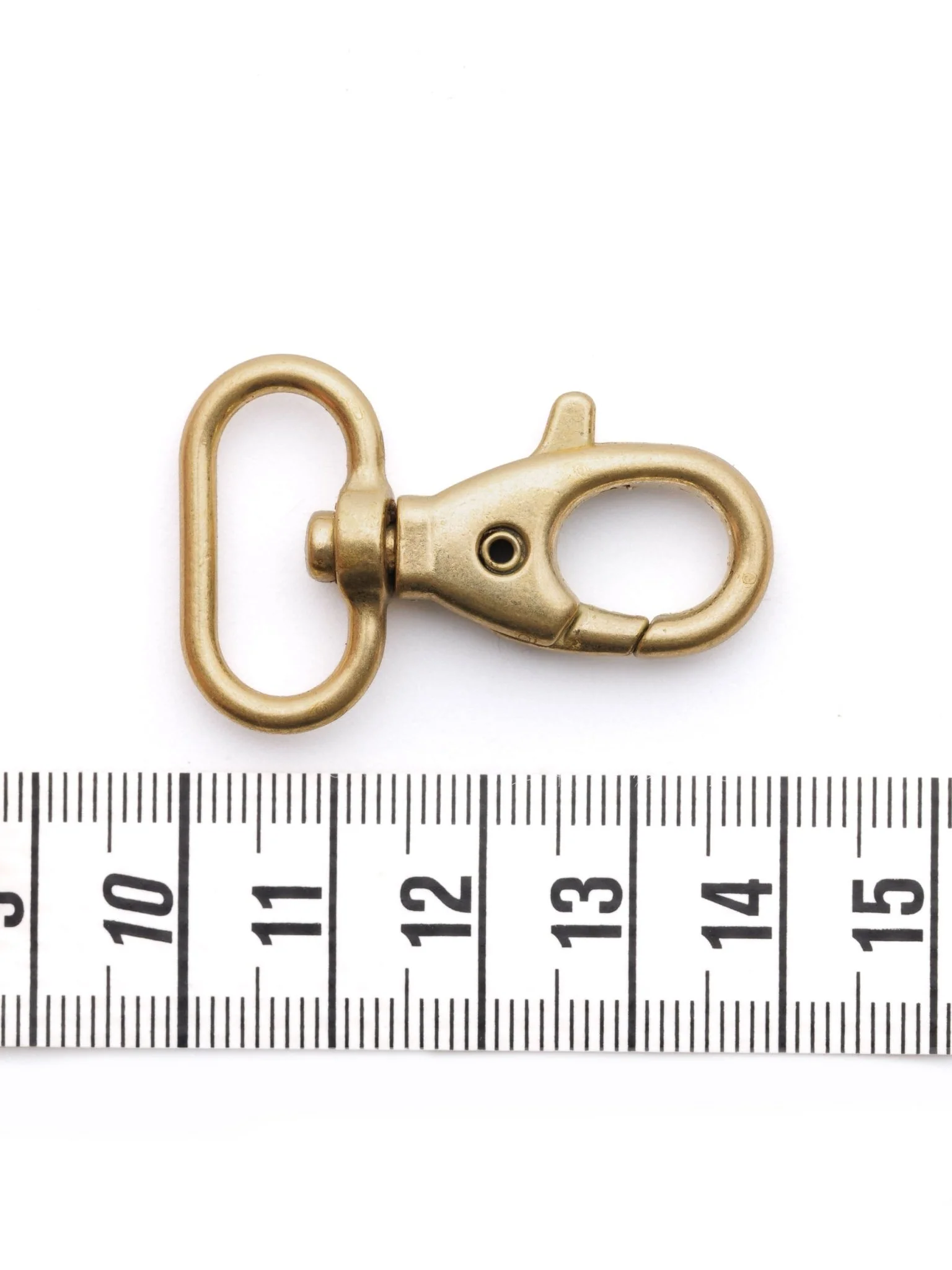 Porte-clé bélière tournante en laiton vernis - Image 2